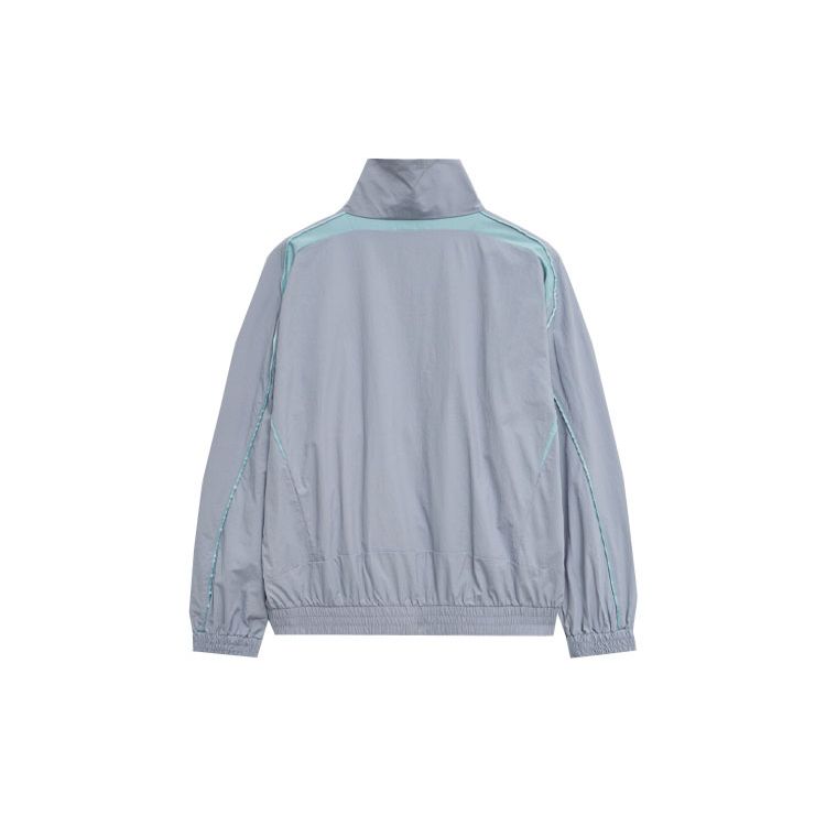 Puma Letter Embroidery Design Stand Collar Full Zip Long Sleeve Jacket Unisex Jacket Gray 628086-63