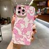Pink Leopard Print Pattern Phone Case For iPhone 15 Pro Max 16 14 13 12 11 XS X XR 7 8 Plus SE Shockproof Soft Silicone Cover