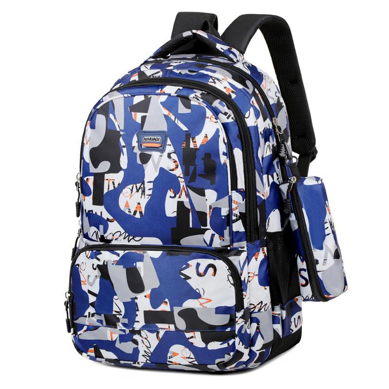 Backpack Outdoor Printed Computer Bag Anti Friction Student Schoolbag
