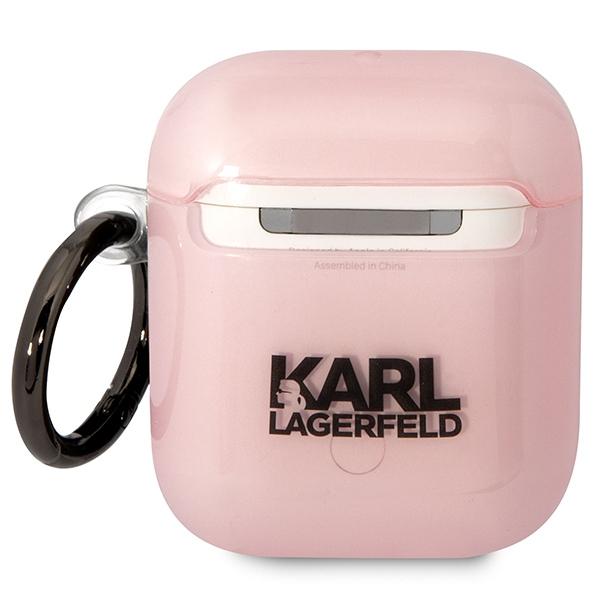 Etui do AirPods 1 Karl Lagerfeld Ikonik Choupette Różowe