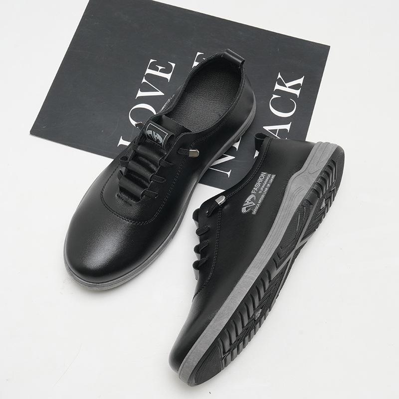 Men's shoes four-season universal casual casual leather shoes Oxford shoes casual shoes tooling shoes retro versatile low-top work