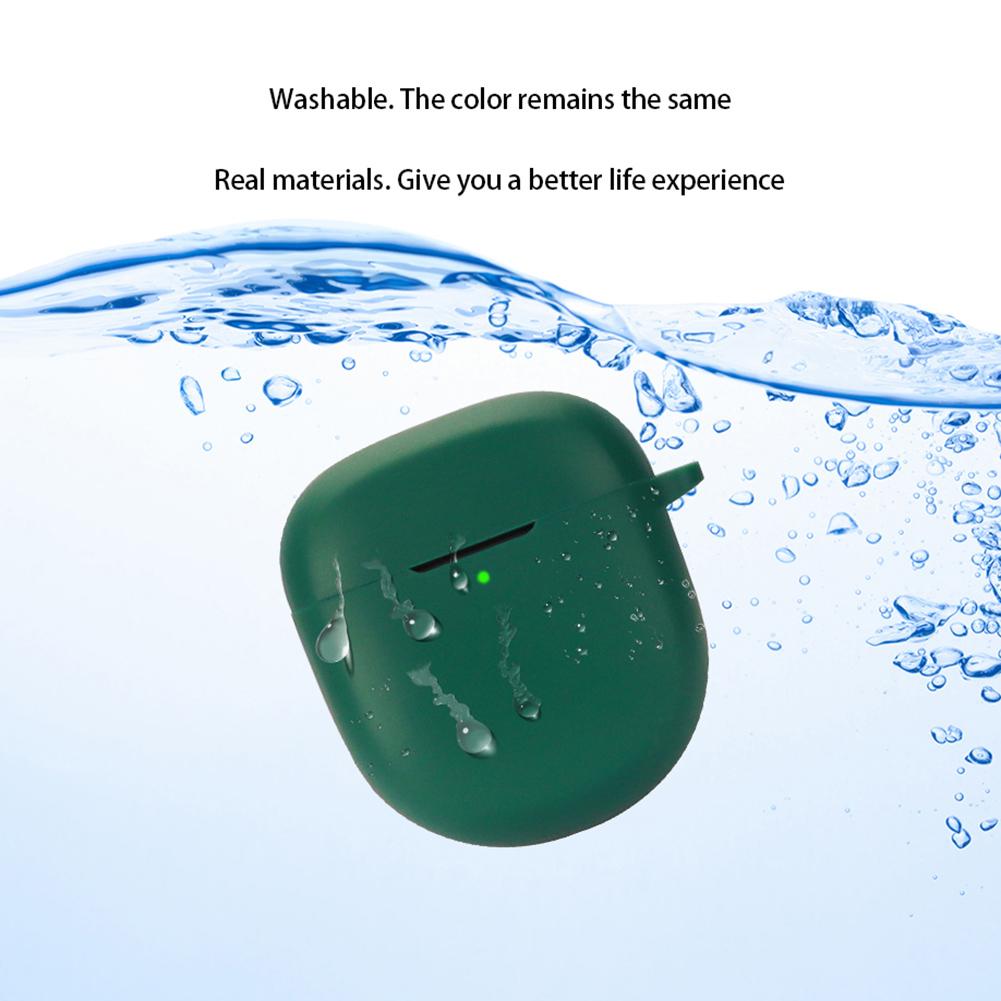 Silikon-Kopfhörerhalter mit Haken, Schutzhülle, stoßfest, staubdicht, kratzfest für Bose QuietComfort Earbuds II