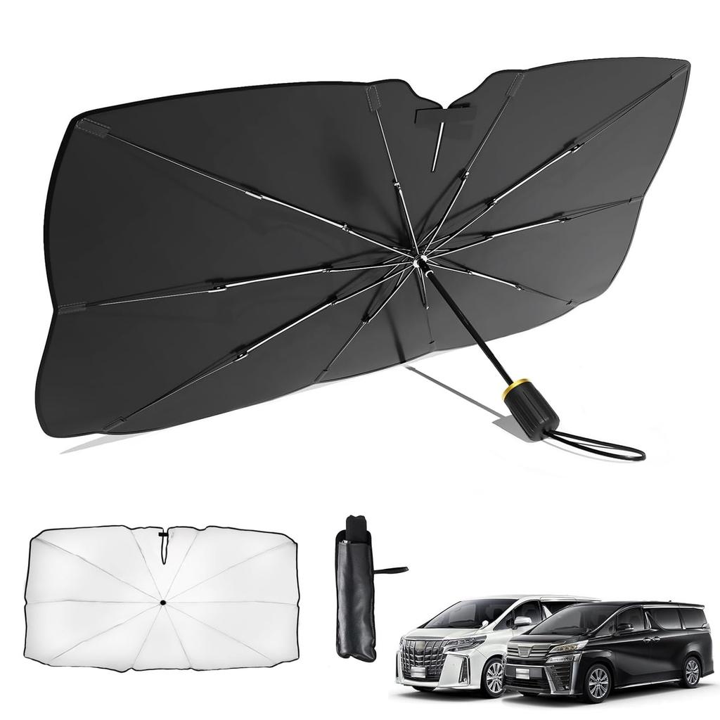 Toyota Alphard/Vellfire 30 Series 2015 - Present Car Umbrella Sun Shade, 360° Adjustable Umbrella