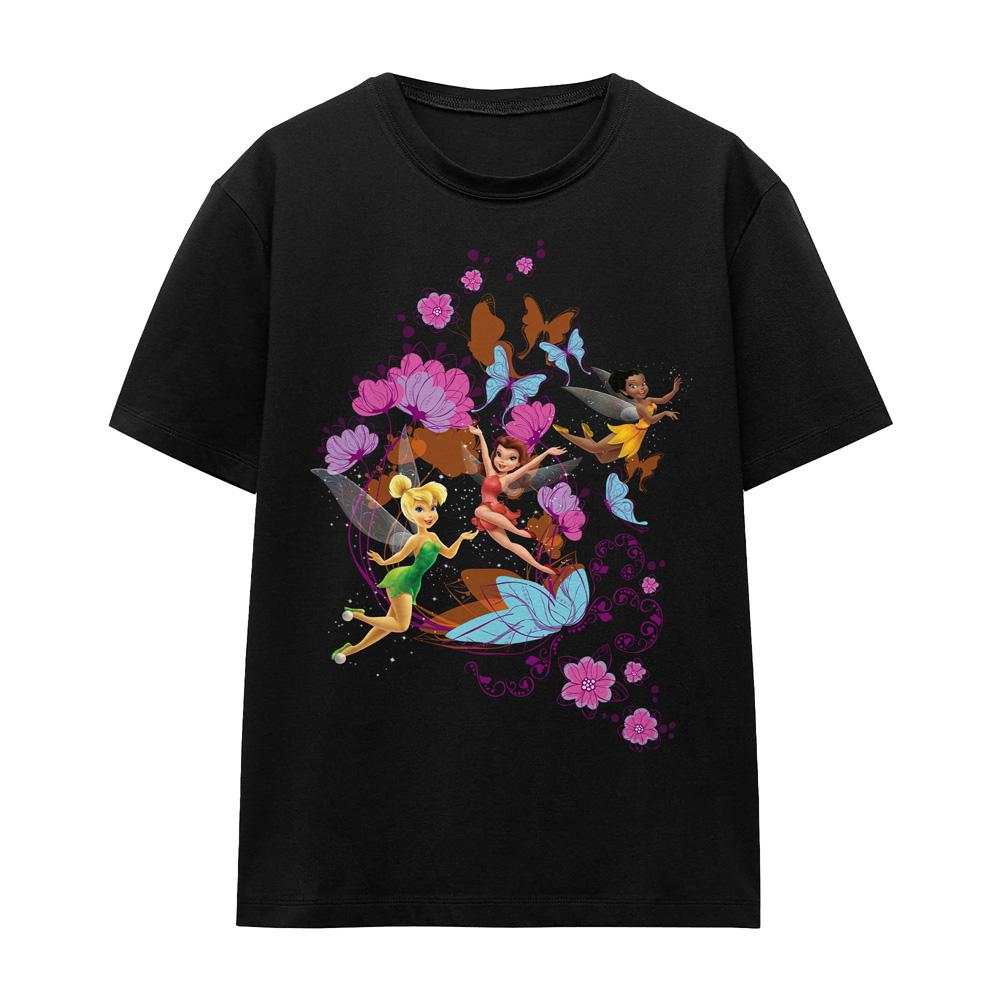 Disney Fairies Unisex Adult And Butterflies Tinker Bell & Rosetta T-Shirt