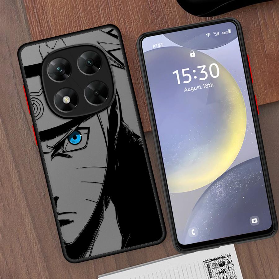 Case for Xiaomi Redmi Note 10 12 11S 14 Pro Plus 10S 13 11 Matte Phone Cover Anime Narutos Cool