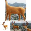 Christmas Deer Decor Figurine With Plastic Material For Holiday Window Display And Storefront Setup