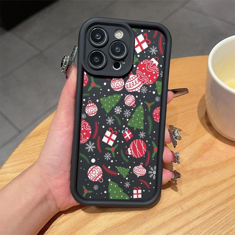 Christmas application Apple 16ProMax mobile phone case iphone15/14plus airbag anti-drop 13Pro/12/11