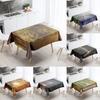 Natural Trees Tablecloth World Scenery  Anti-Stain Waterproof Rectangular Kitchen Table Home Decoration
