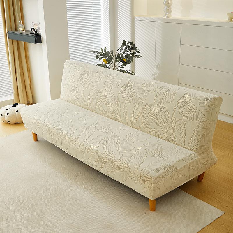 

Нескользящий бархатный чехол для дивана-кровати без подлокотников с 3D жаккардовым узором Small (120-155cm)