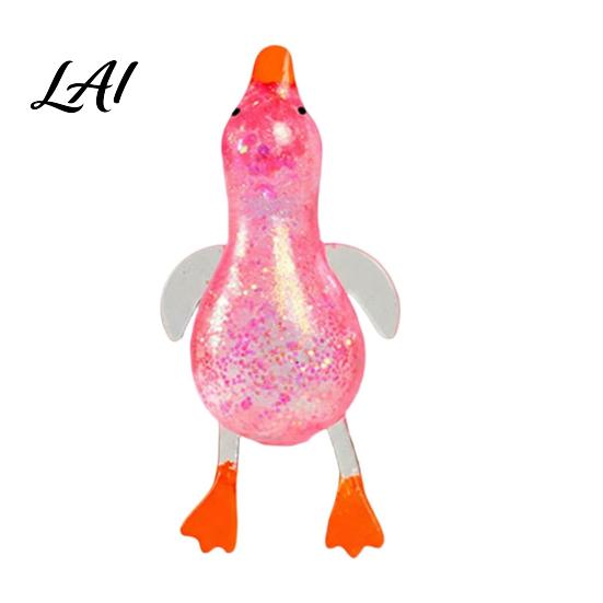 Duck Stress Ball 1/4Pcs Sugar Anxiety Relief Glitter Powder Squeeze Stretchy Toy