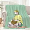 cartoon Ao no Hako blue box Anime Throw Lightweight 240g Flannel Blanket Soft Skin-friendly for Summer Cooling