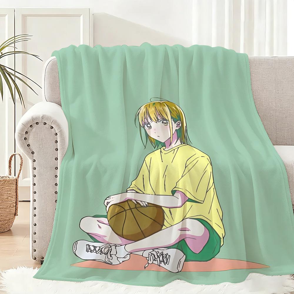 cartoon Ao no Hako blue box Anime Throw Lightweight 240g Flannel Blanket Soft Skin-friendly for Summer Cooling