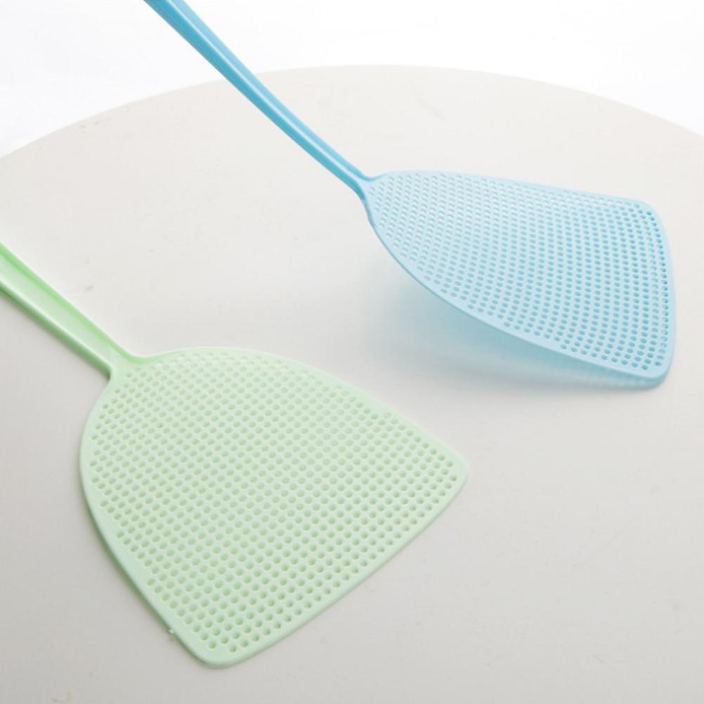3 Pcs Plastic Fly Swatter Manual Swat Pest Control Prevent Pest Mosquito Tool with Long Handle