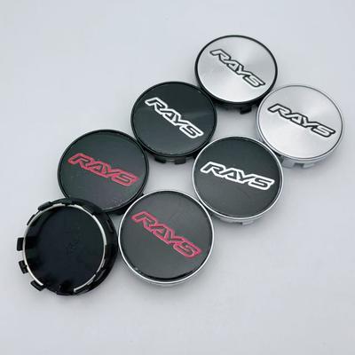 4 Stück 54mm 50mm RAYS Logo Emblem Auto Radnabendeckel Radnabenmitte Staubschutz Felgennabendeckel Ersatz Auto Styling Zubehör