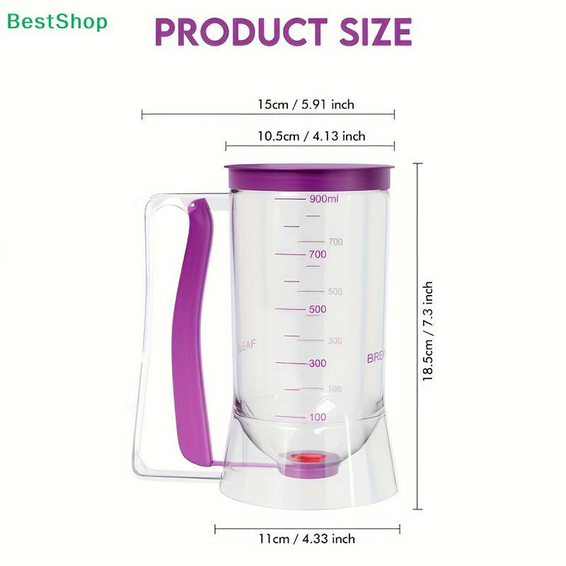 Batter Dispenser Batter Funnel Cupcake Hand Dispenser Measuring Cup Baking Tools