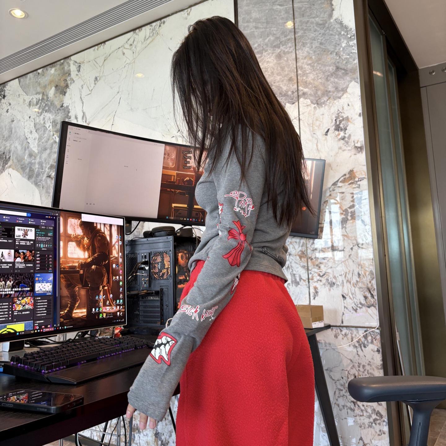 

Осенне-зимний универсальный свободный лонгслив-пуловер с принтом креста, базовый слой. S серый