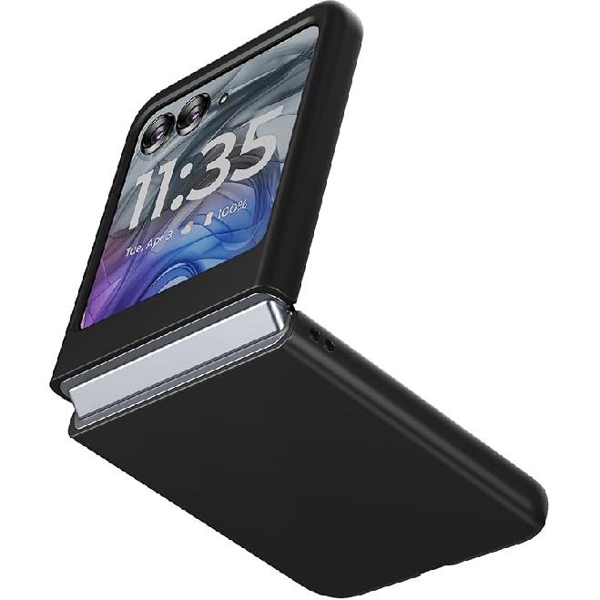 Case for Motorola Razr 2024 (Not Fit Razr+) Thin Hard Matte Polycarbonate Cover Phone Case for Moto Razr 2024 - Black Razr 2024