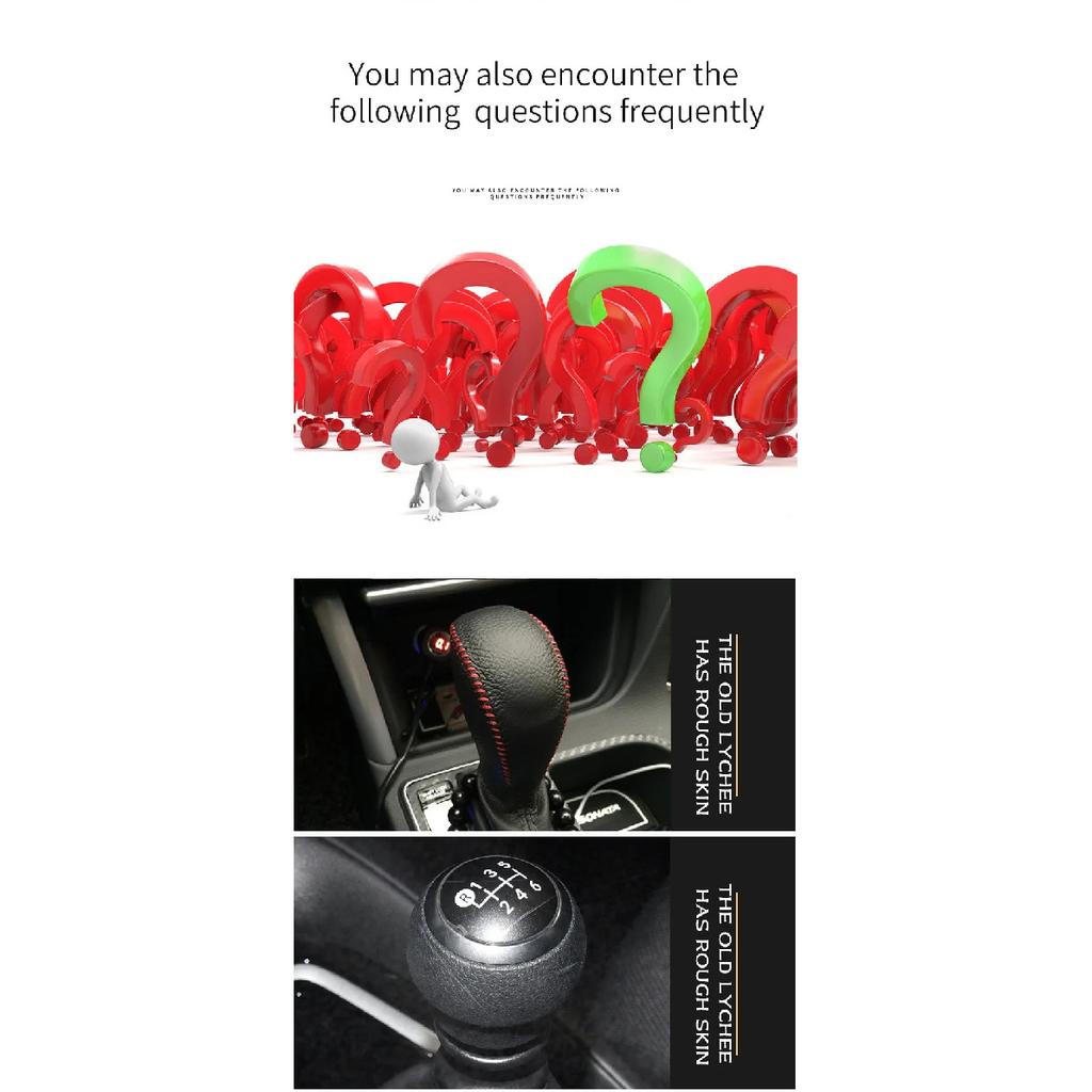 For Toyota RAV4 Corolla Gear Shift Knob Cover Gear Lever Protective Case Handle Leather Cover Shifter