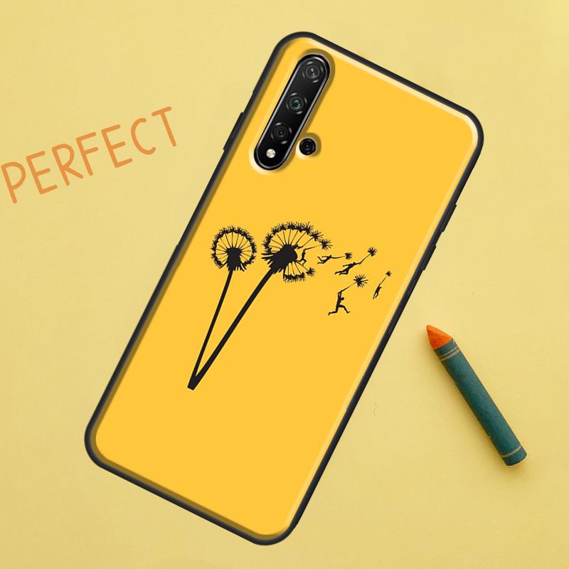 Dandelion For Huawei Nova 12s 11i 7i 8i 12i Y73 Y70 Y90 Y60 Y72 Y61 Y91 9 10 SE P40 Lite P30 Pro Case