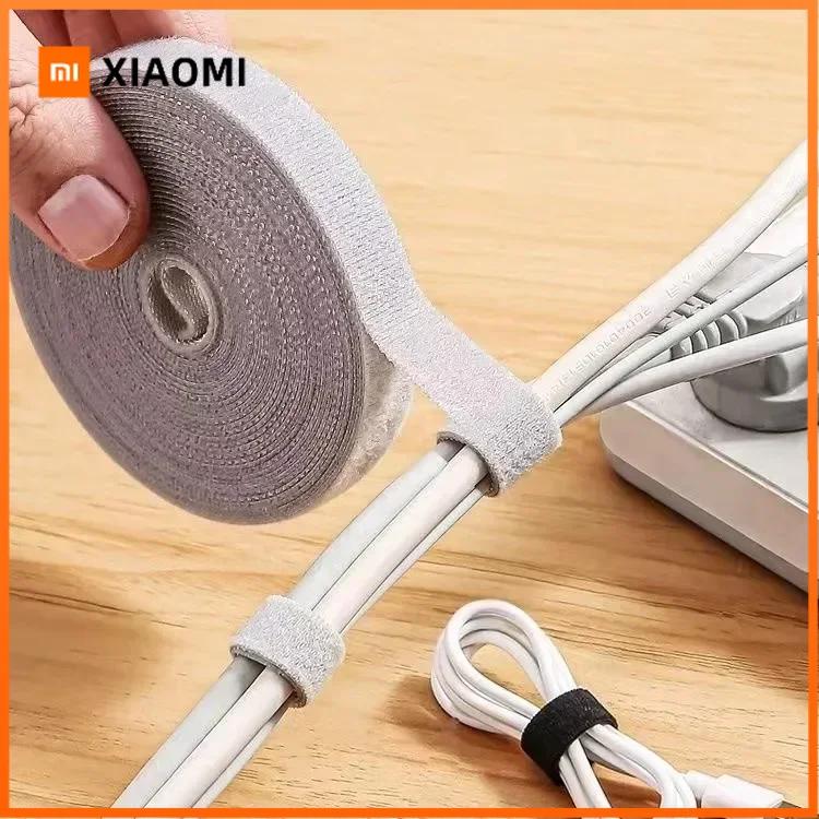 Xiaomi 1/5M Cable Organizer Cable Management Wire Winder Tape Earphone Mouse Cord Management Ties Protector For iPhone Xiaomi Samsung