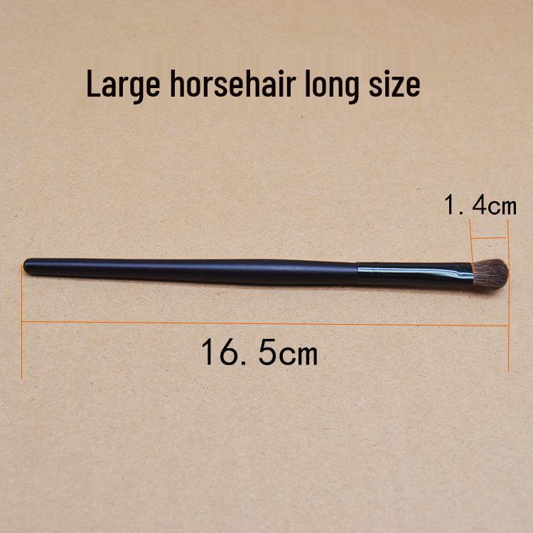 In-Stock Angled Pony Hair Eyeshadow Brush with Short Handle - Ideal for Nose Contouring & Eye Shading