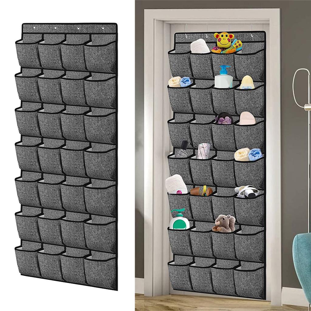 Non-Woven Door Hanging Bag 28-Pocket Wardrobe Organization Storage Case Large Capacity Socks Bras Organisers Holder