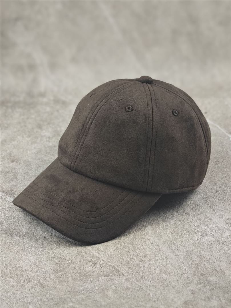 

Fashion Suede Baseball Caps For Men Women Autumn Winter Solid Retro Snapback Hip Hop Hat Unisex Street Sun Visor Caps 55-58cm коричневий