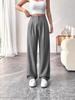 2025 Spring/Summer Women's Drapey High-waisted Slimming Wide-Leg Floor-Length Pants