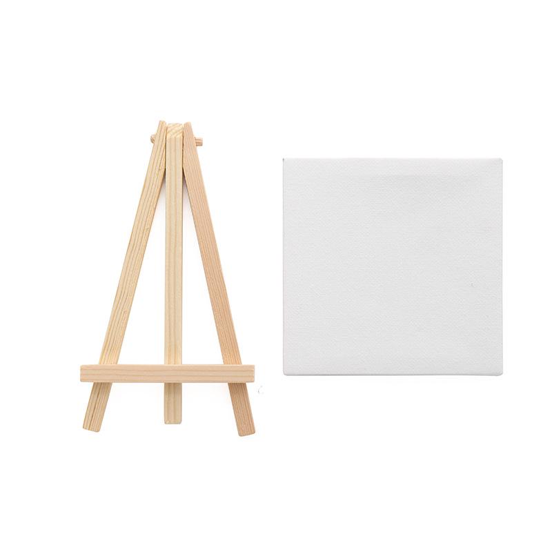 Mini Chevalet et Toiles pour Enfants - Set de 23 Pièces: Peinture Acrylique et à l'Huile pour Débutants sur Chevalet de Bureau en Bois