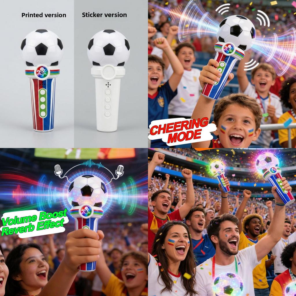 The 23rd World Cup Toy Microphone For Kids With Sound Effects For Soccer Fans