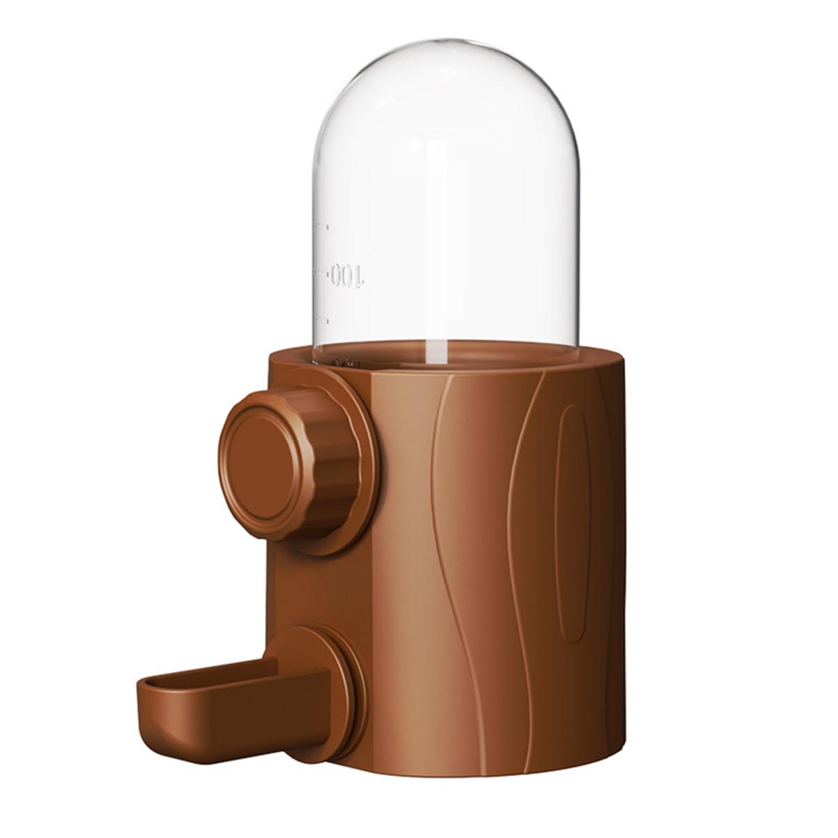 

250 мл автоматическая кормушка для птиц в форме пня, диспенсер для воды для попугаев, клетка для попугаев, подвесное устройство для питья для мелких домашних животных, волнистых попугайчиков, неразлучников A