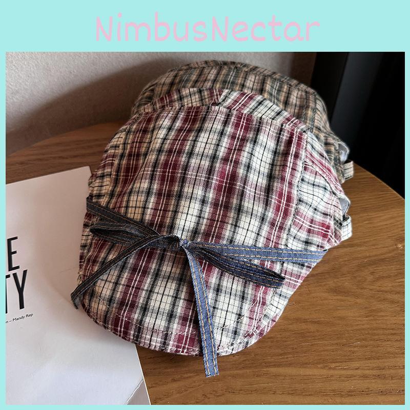 Cap Unique Checkered Women Fashion Beret With Breathable Fabric For Use Daily