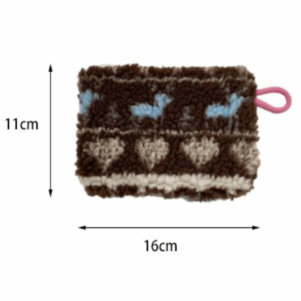 New Material Storage Bag Portable Retro Style Coin Purse Zipper Closure Document Pouch Daily Organizer