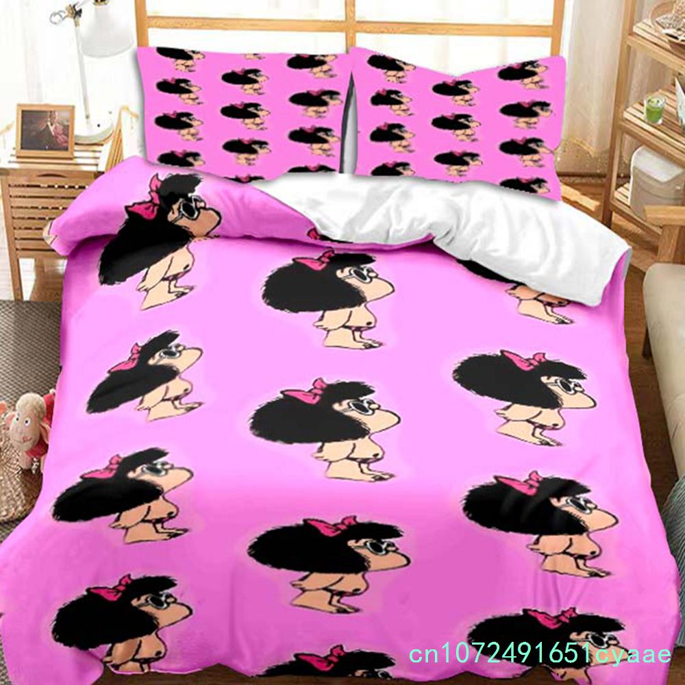 Mafalda Cartoon Quino Comics Bedding Set Duvet Cover Set Adult Children Single Double King Size Duvet Cover And Pillowcases Gift