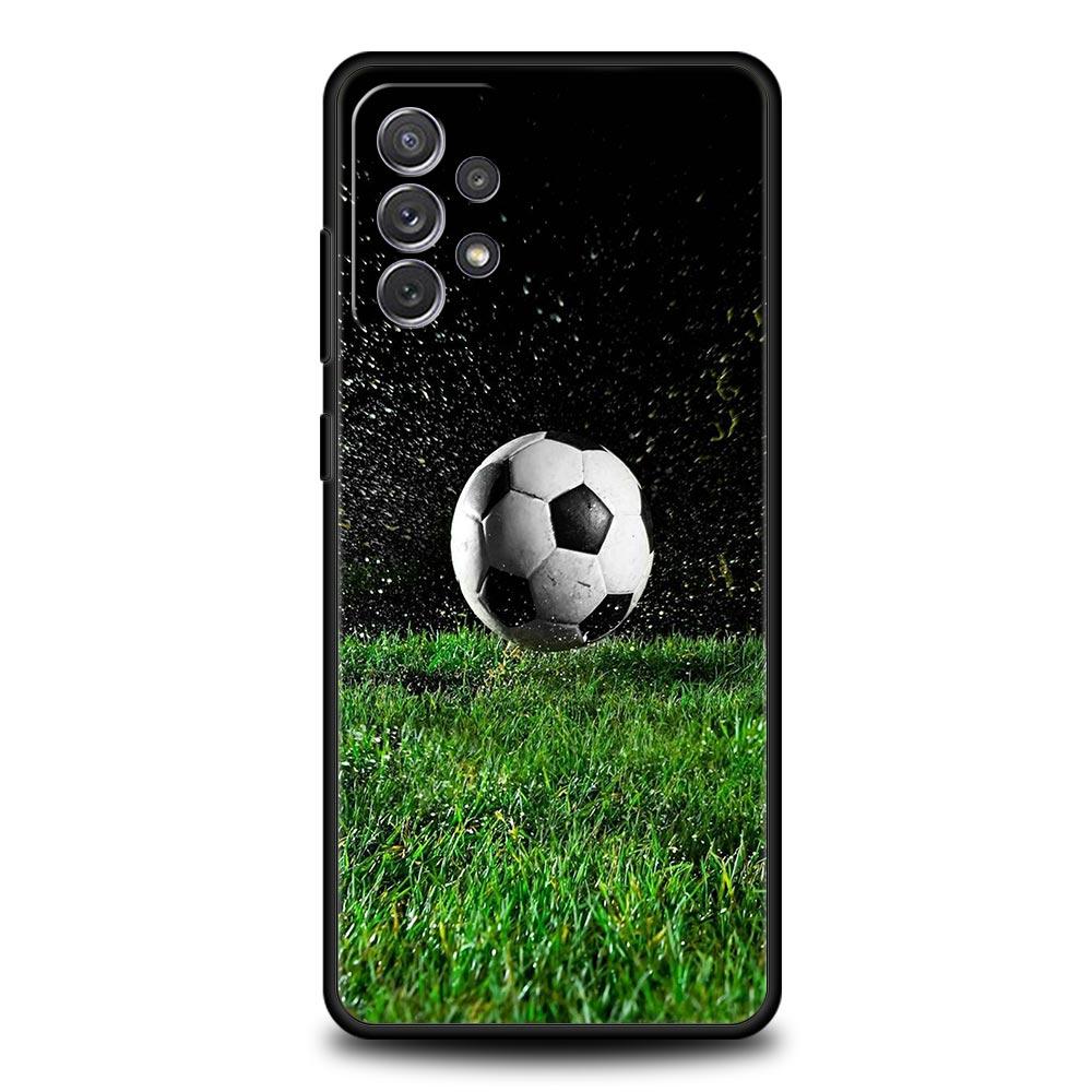 Soccer Ball Football Phone Case For Samsung Galaxy A13 A51 A71 A41 A31 A21S A11 A03S A12 A32 A52 A22 A23 A33 A53 A73 5G Cover