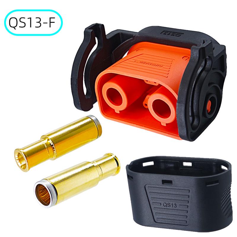 QS13 High-Current 300A Connector for Energy Storage: 2+8 Pin Male-Female Plug for Drones