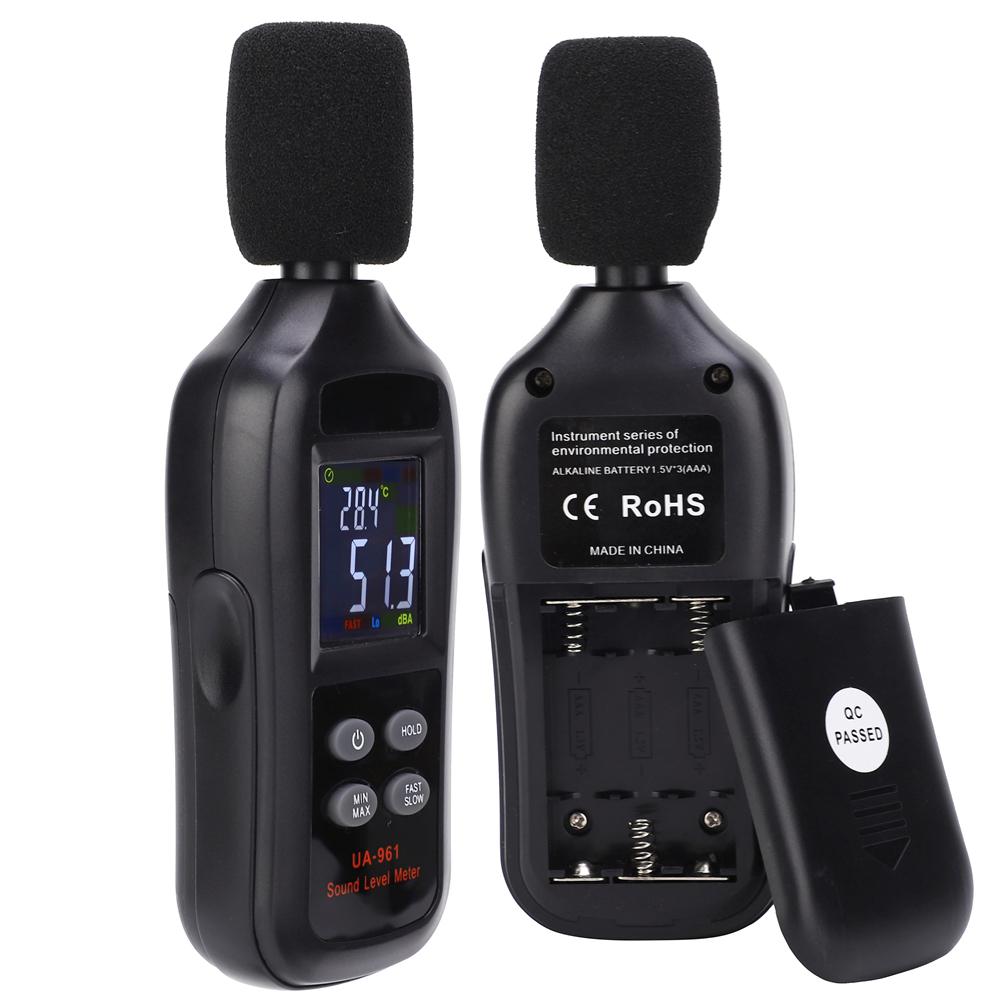 UA961 Portable LCD Digital Sound Level Meter Decibel Detector Noise Tester 35‑135dB