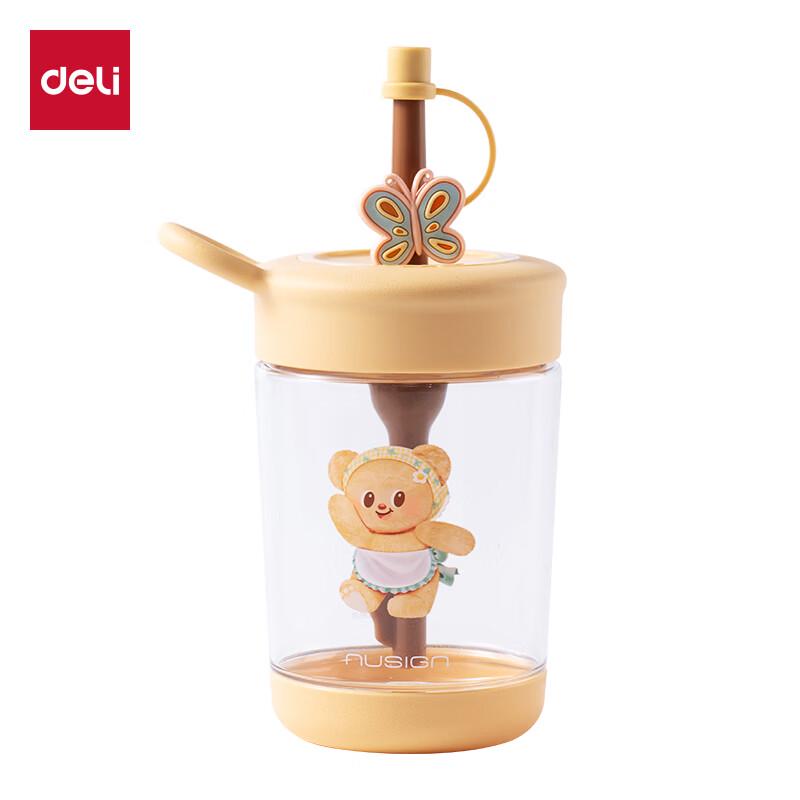 Deli Nuesai NS860-B Butter Bear Cold Water Straw Cup