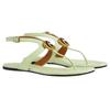 Gucci Leather One Strap Sandals Women's Light Green 746030 BKO00 3801