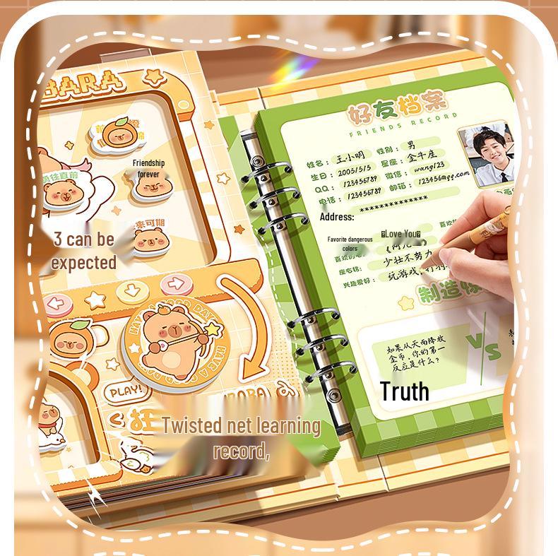 2025 Cute Cartoon Gashapon Yearbook for Sixth Grade Graduation