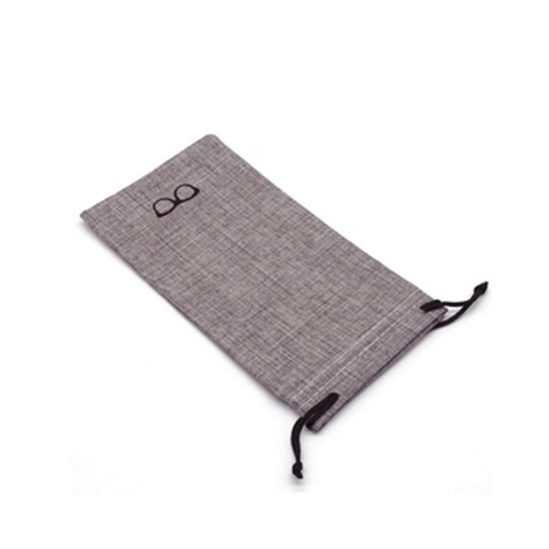 1Pcs Soft Cloth Glasses Bag Drawstring Portable Linen Fabric Eyeglasses Pouch Pocket Multi-Functional Eyewear Cases Accessories