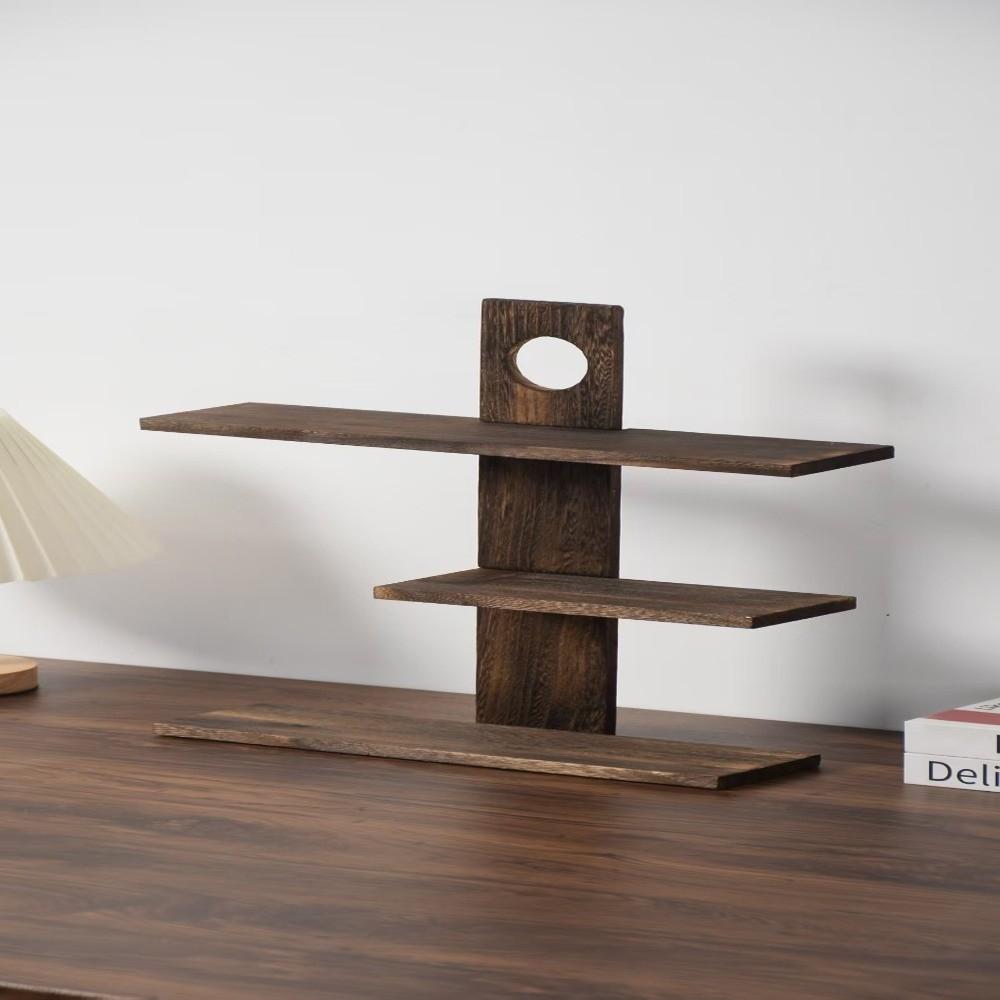 Solid Wood Chinese Style Storage Holders 3-4 Layers Antique Stand  Living Room Decor