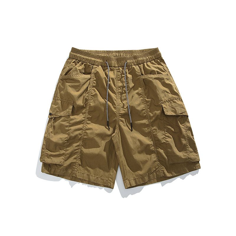 Foreign Trade Surplus Workwear Shorts American Retro Style Men's Summer New Trendy Brand Sports Loose Straight Five-Point Pants