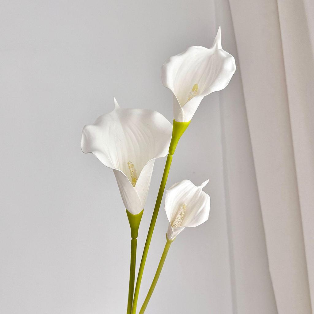 Realistic EVA Calla Lily Artificial Flower Arrangement for Home & Wedding Decor