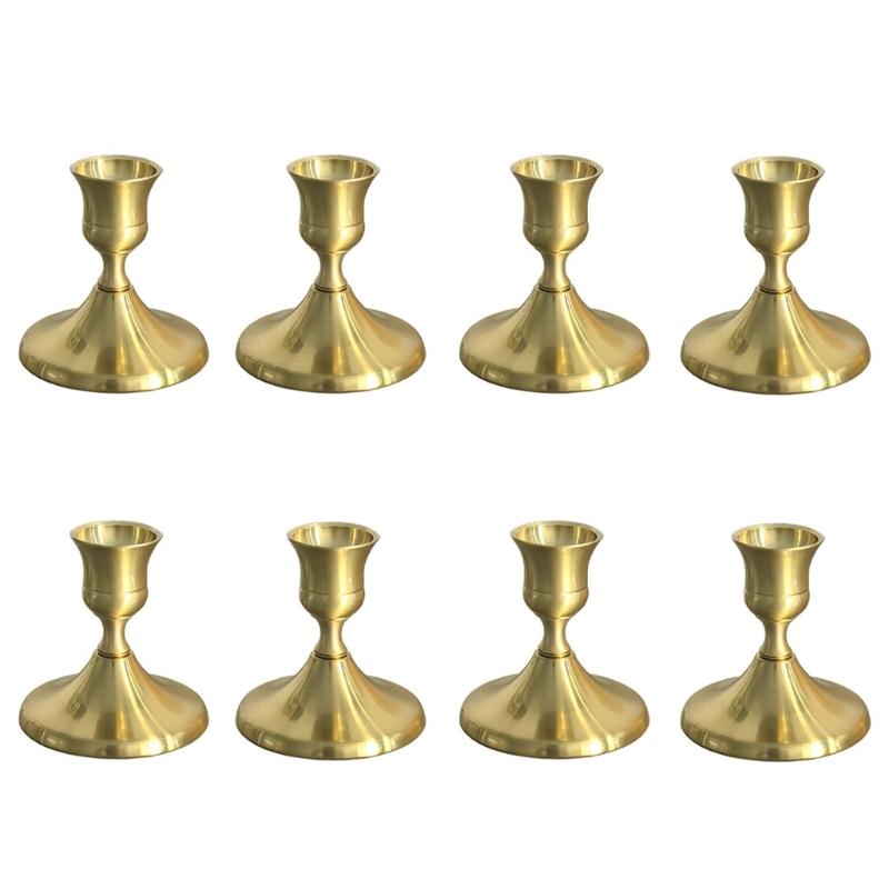 Retro Taper Ljusstakar Järn Ljusstakar för Hem Matsalsbord Mittpunkt Bröllop Högtid Fest Jul