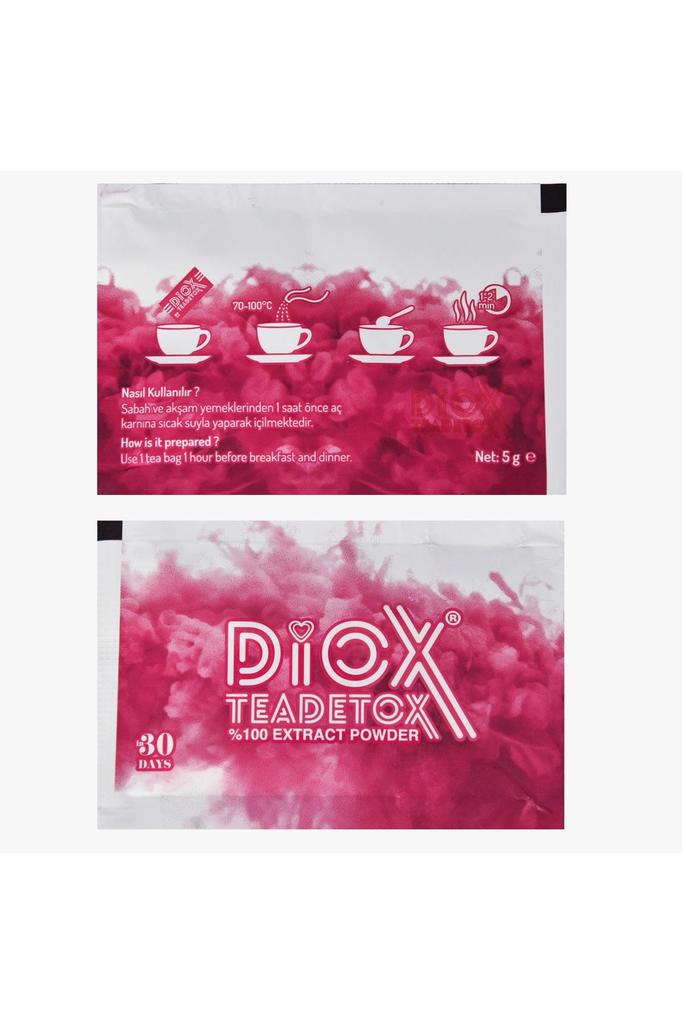 Diox Tea 60-Count Detox Tea 1-Month Detox Package