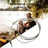1m 45LB Carp Fishing Leader Abrasion-resistant High Tensile Strength Portable Tough Lightweight Mainline
