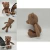Knitted Animal Bear Plush Doll With Pp Cotton Filling For Childrens Gift