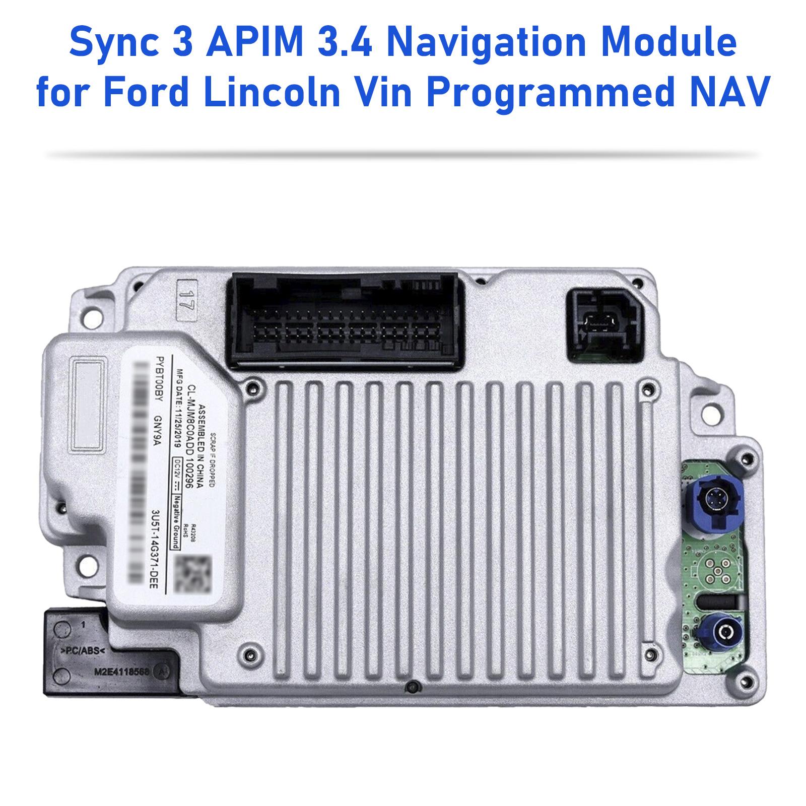 

Модуль навигации Sync 3 APIM 3.4 для Ford Lincoln, запрограммированный по VIN