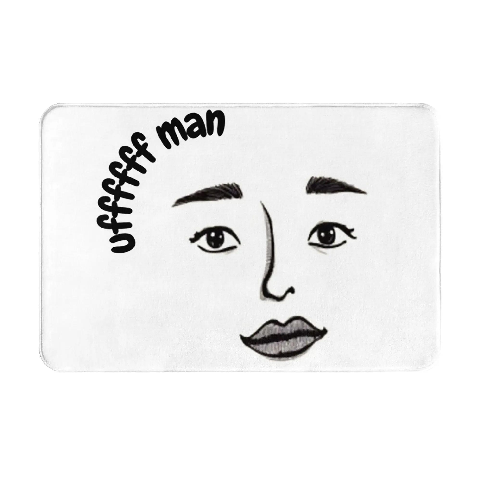 

minimal doodle face sticker Anti-slip Doormat Floor Mat Washable Carpet Rug for Kitchen Entrance Home Living room Footpad Mats 40x60cm
